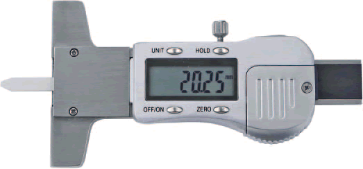 Digital-Tiefenmessschieber 25 mm mit Flachspitze Digital-Tiefenmessschieber 25 mm mit Flachspitze