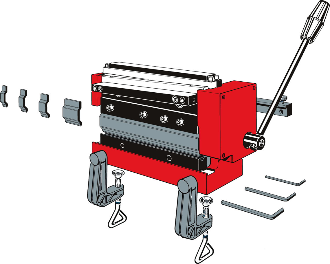 Profiform200_Grundausstattung P200 Blechbearbeitungsmaschine Zubehör
