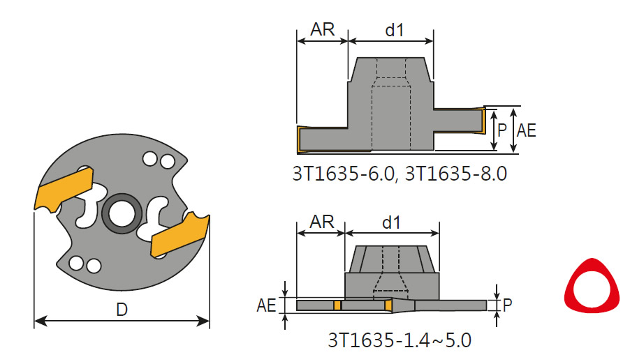 T-Nutfraeser Abmessungen