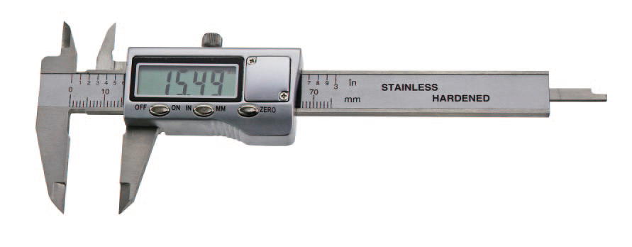 Digital-Messschieber 75 mm mit Metallgehäuse, DIN 862 Digital-Messschieber 75 mm mit Metallgehäuse, DIN 862