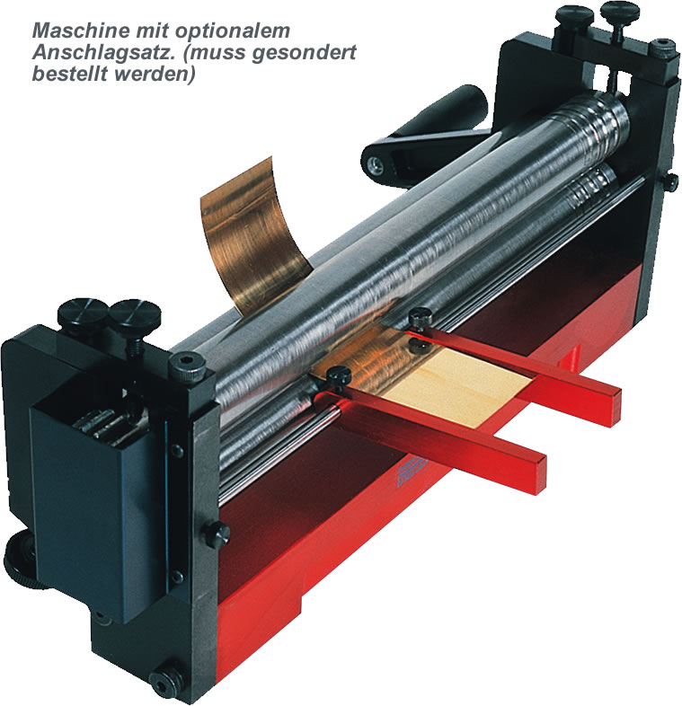 Profiform Rondo Rundbiegemaschine mit optionalem Anschlagsatz