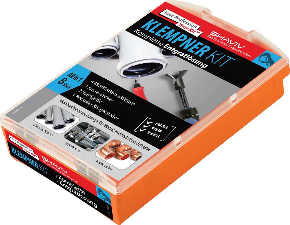 shaviv_k_kit Shaviv Klempner-Kit Entgratwerkzeuge 8-teiliger Satz